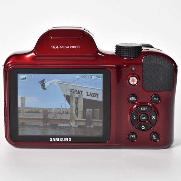 Samsung WB1100F Digital Camera 16.4MP 35x Optical Zoom HD Video WiFi NFC Red - Picture 6 of 16